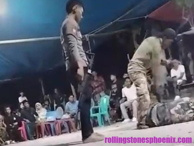 Viral Babinsa Cambuk Perusuh Saat Hajatan Di Sulawesi Selatan